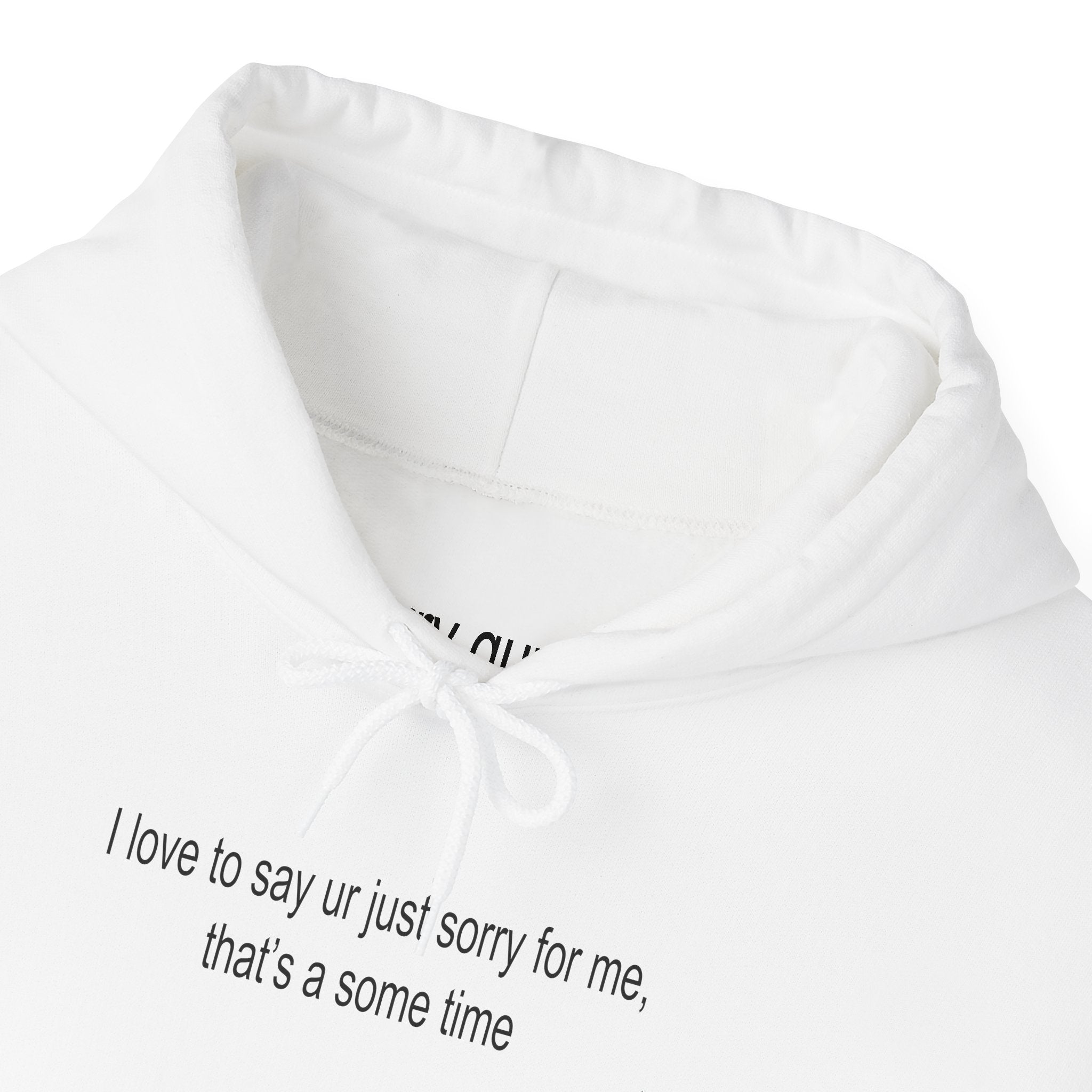 The "Sorry" Guy Viral Meme Front-Print Hoodie | Viral TikTok Edition